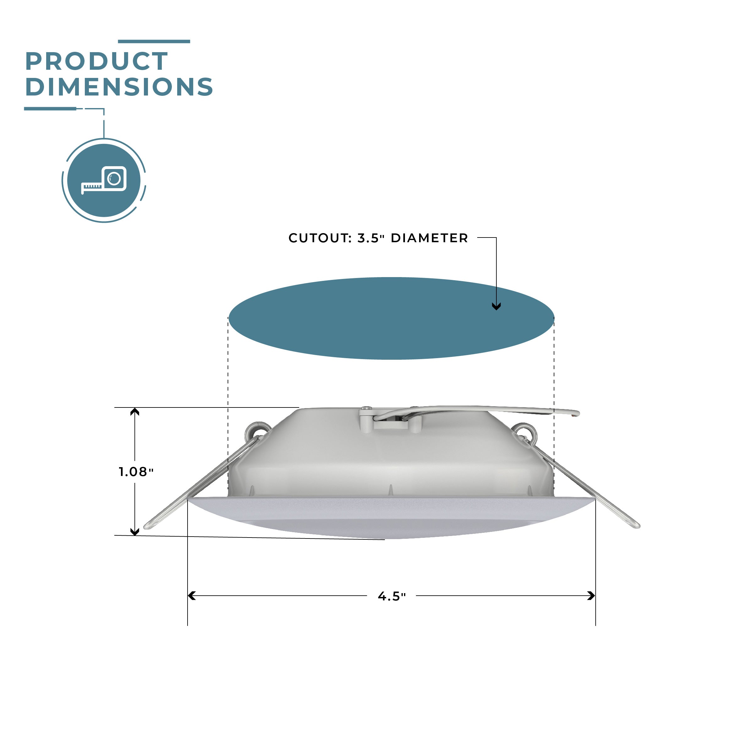 4.5″ Radiance™ LED Overhead Light - Glass Lens