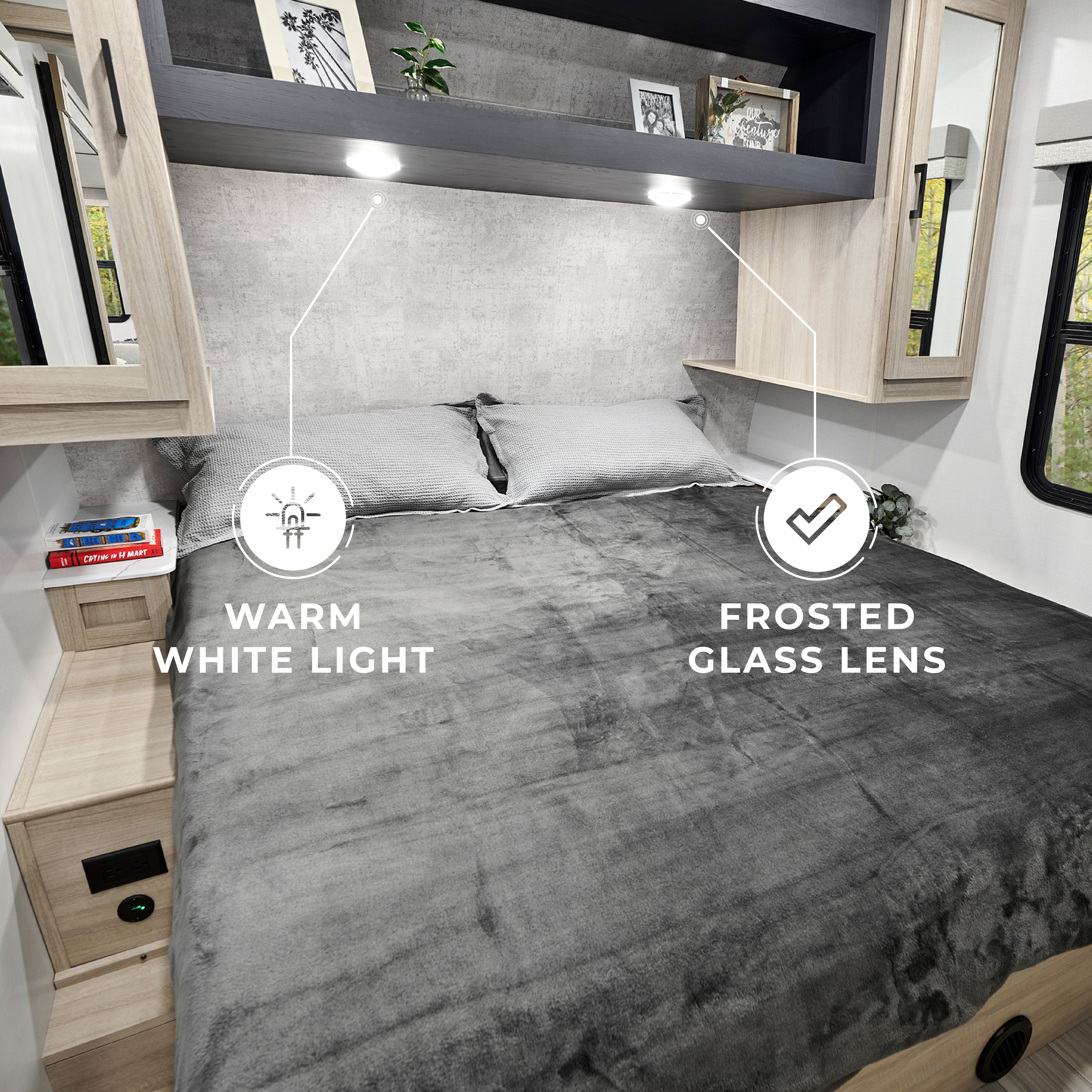 3″ Radiance™ LED Overhead Light - Glass Lens