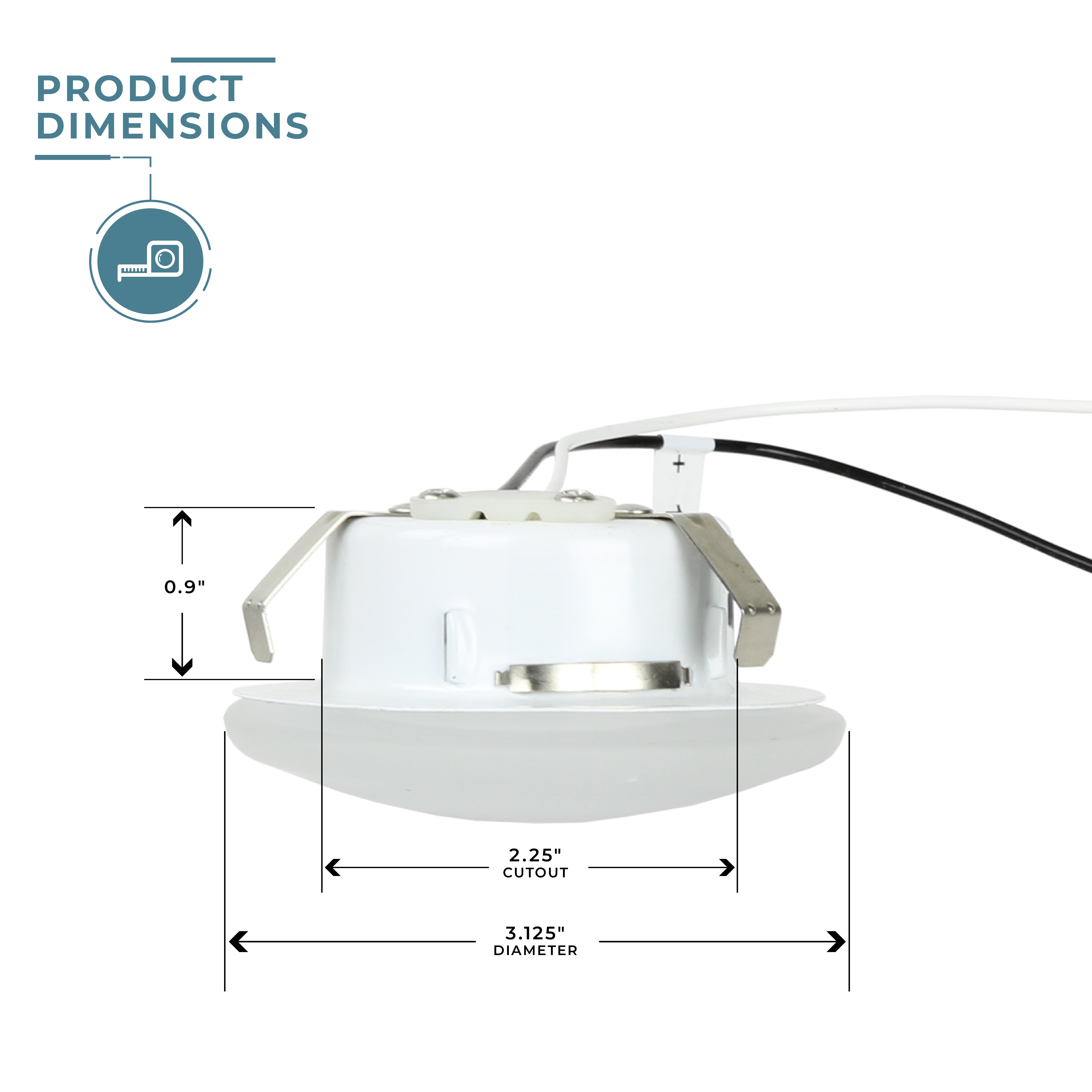 3″ Radiance™ LED Overhead Light - Glass Lens