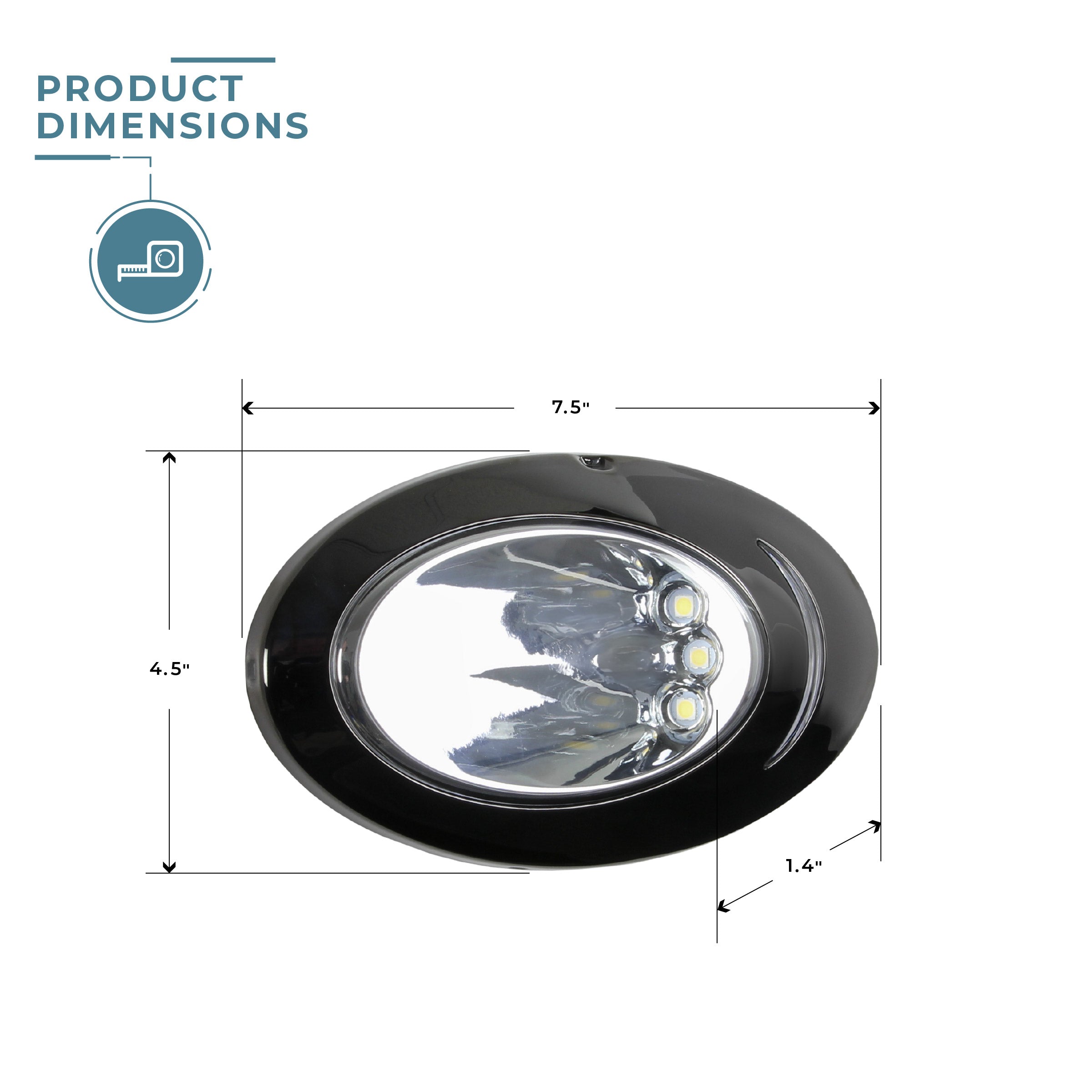 Side Mount LED Docking or Parking Light (Left and Right)