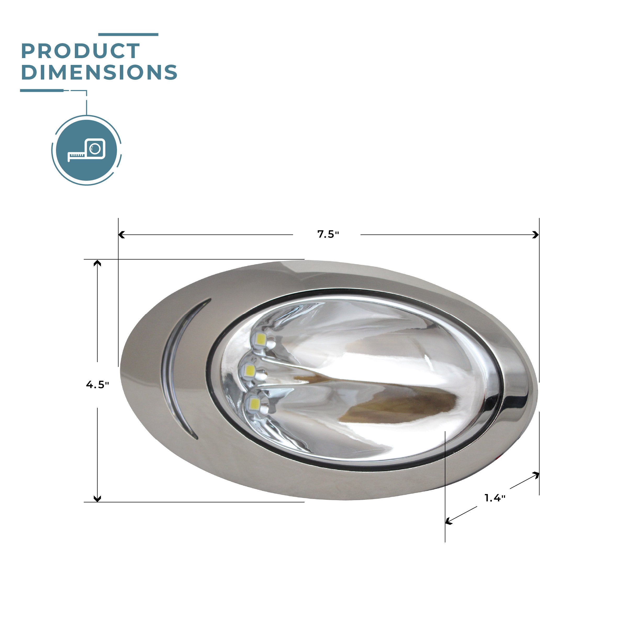 Side Mount LED Docking or Parking Light (Left and Right)