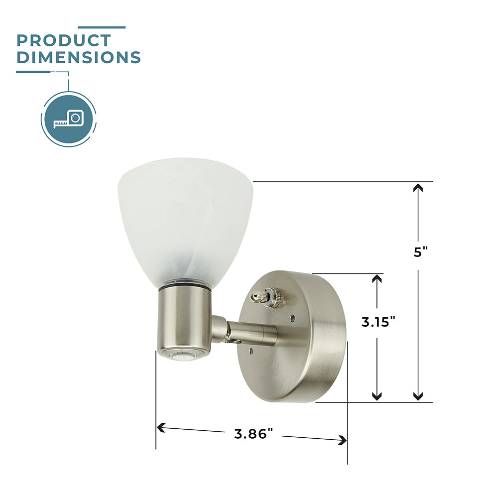 Directional Reading Light/LED Nightlight Combo