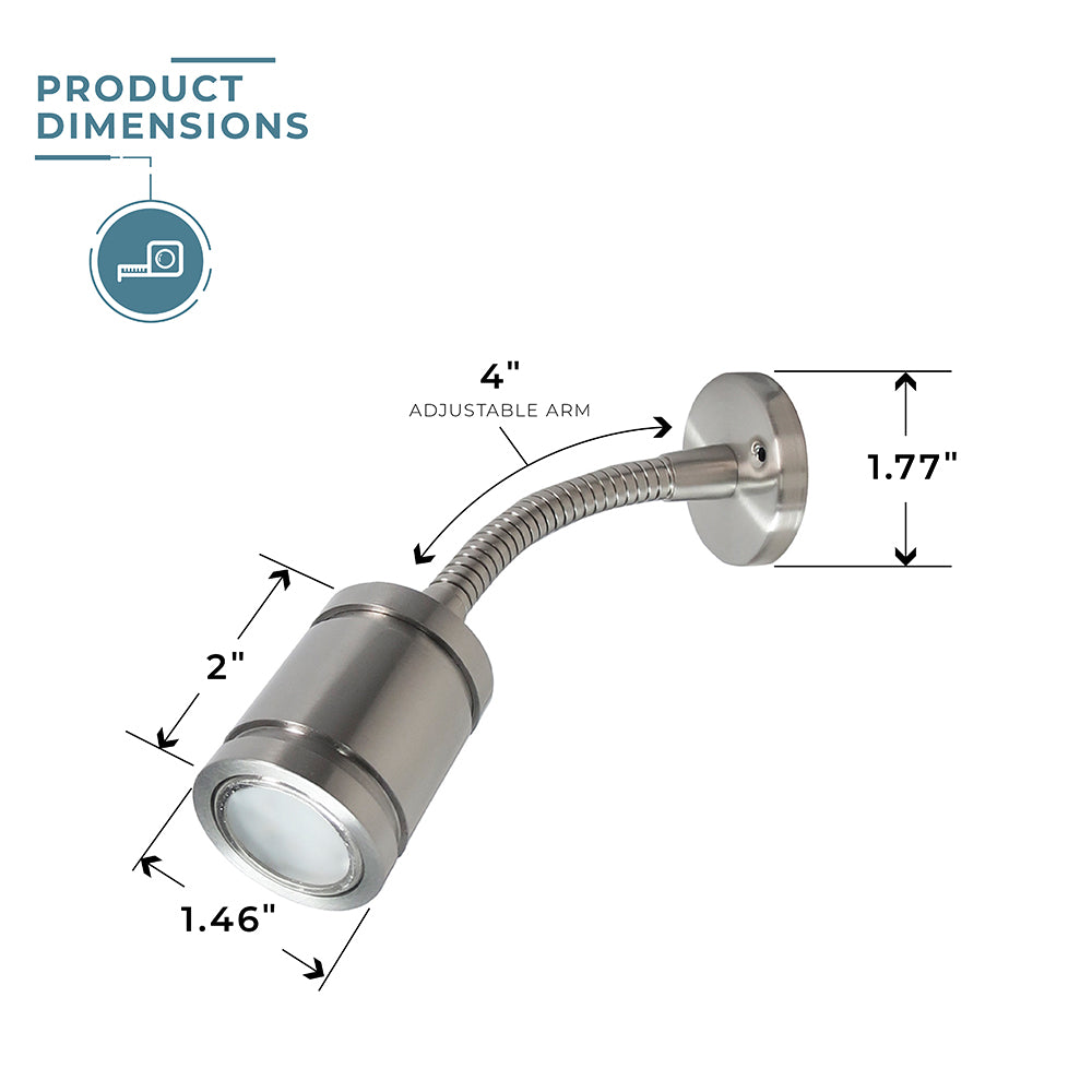 Compass™ Adjustable LED Reading light