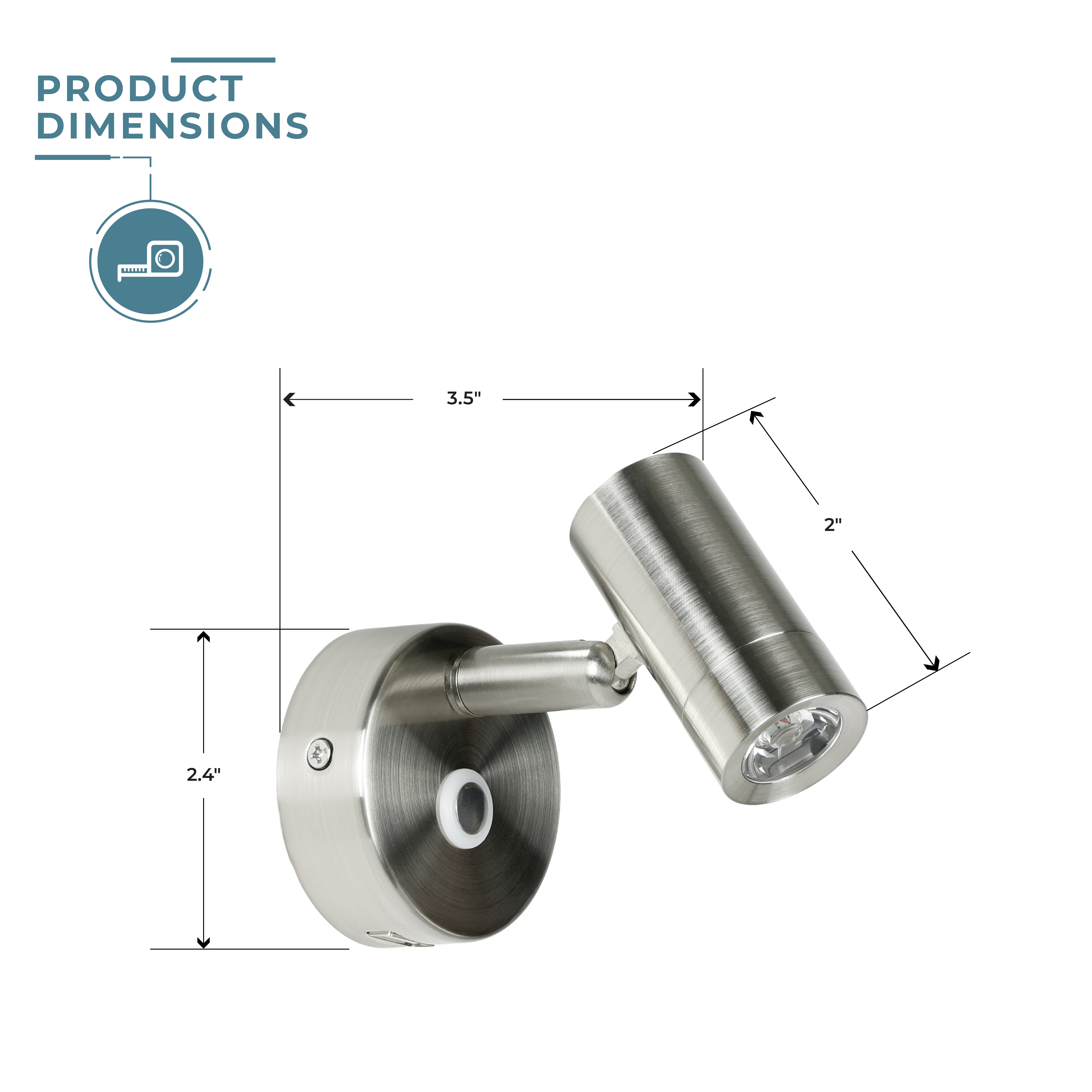View™ LED Reading Light with USB Charging