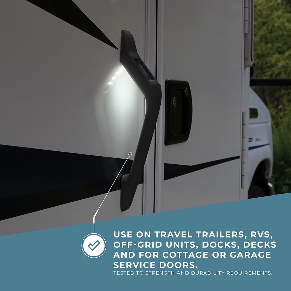 Attune LED Solar Lit & Non-Lit RV Grab & Assist Handles