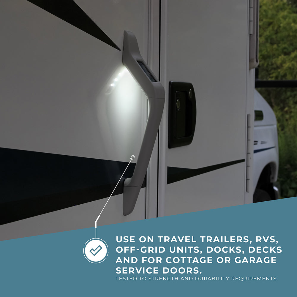 Attune LED Solar Lit & Non-Lit RV Grab & Assist Handles