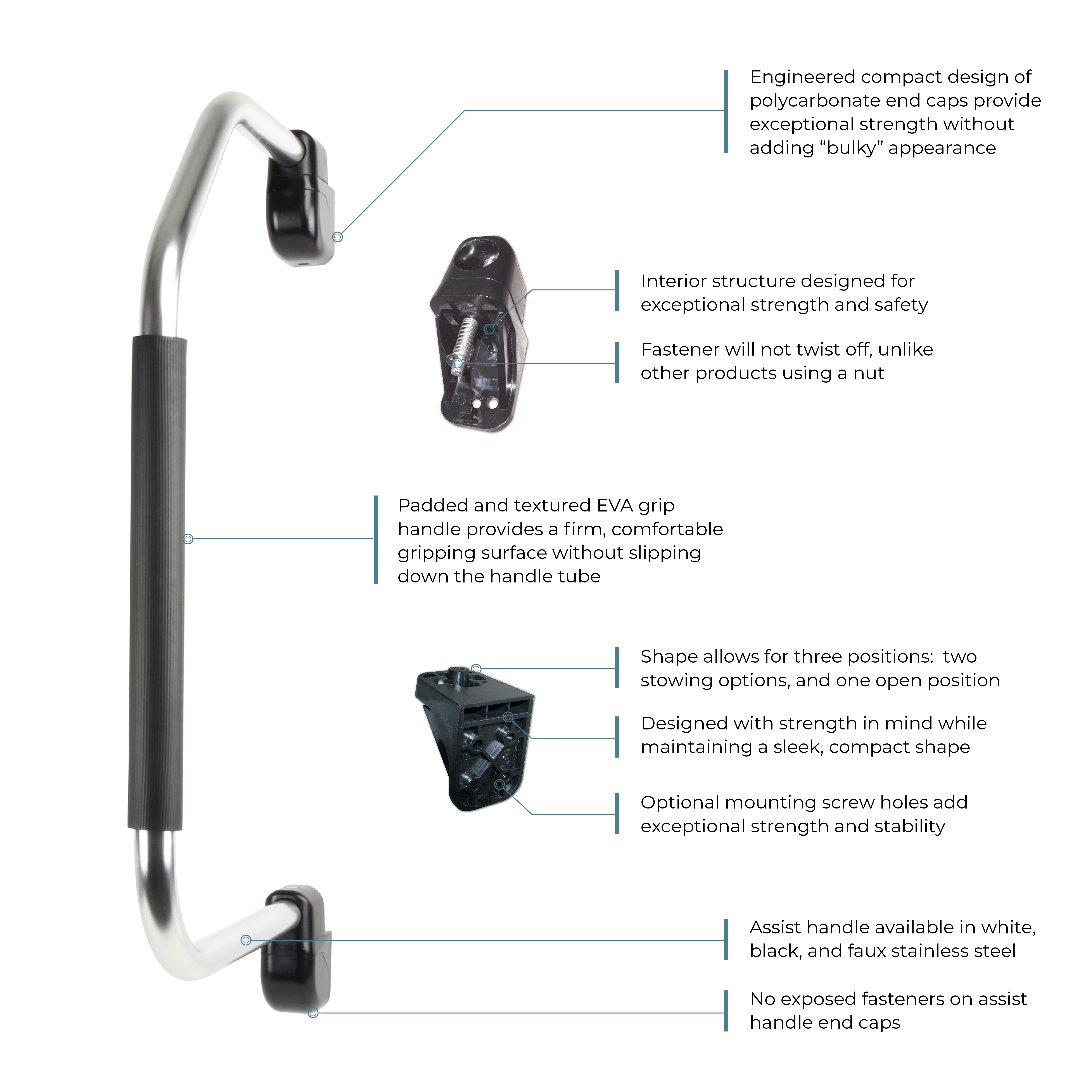 Stow & Go™ Folding Assist Handle