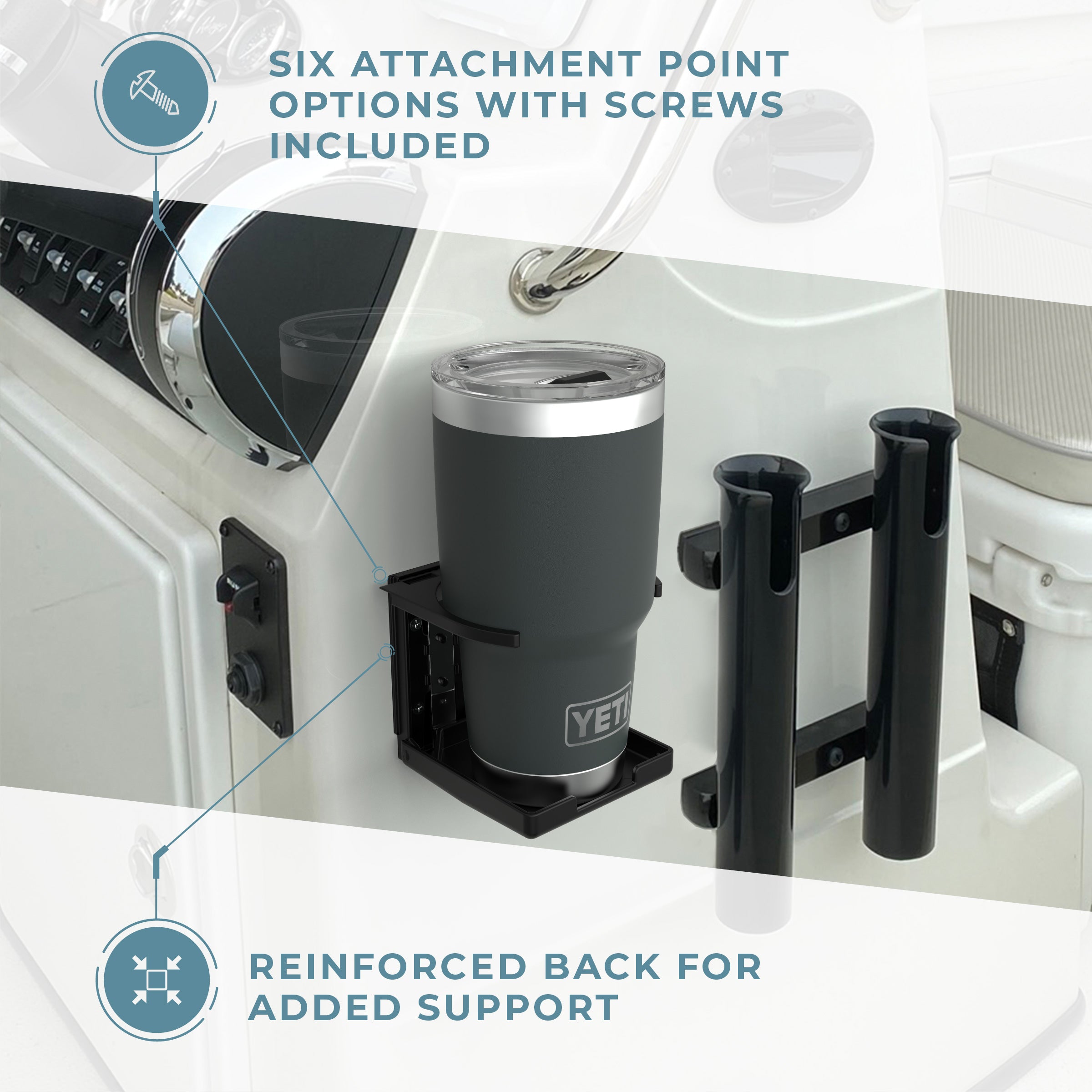 Adjustable Folding Drink Holder - Two Pack