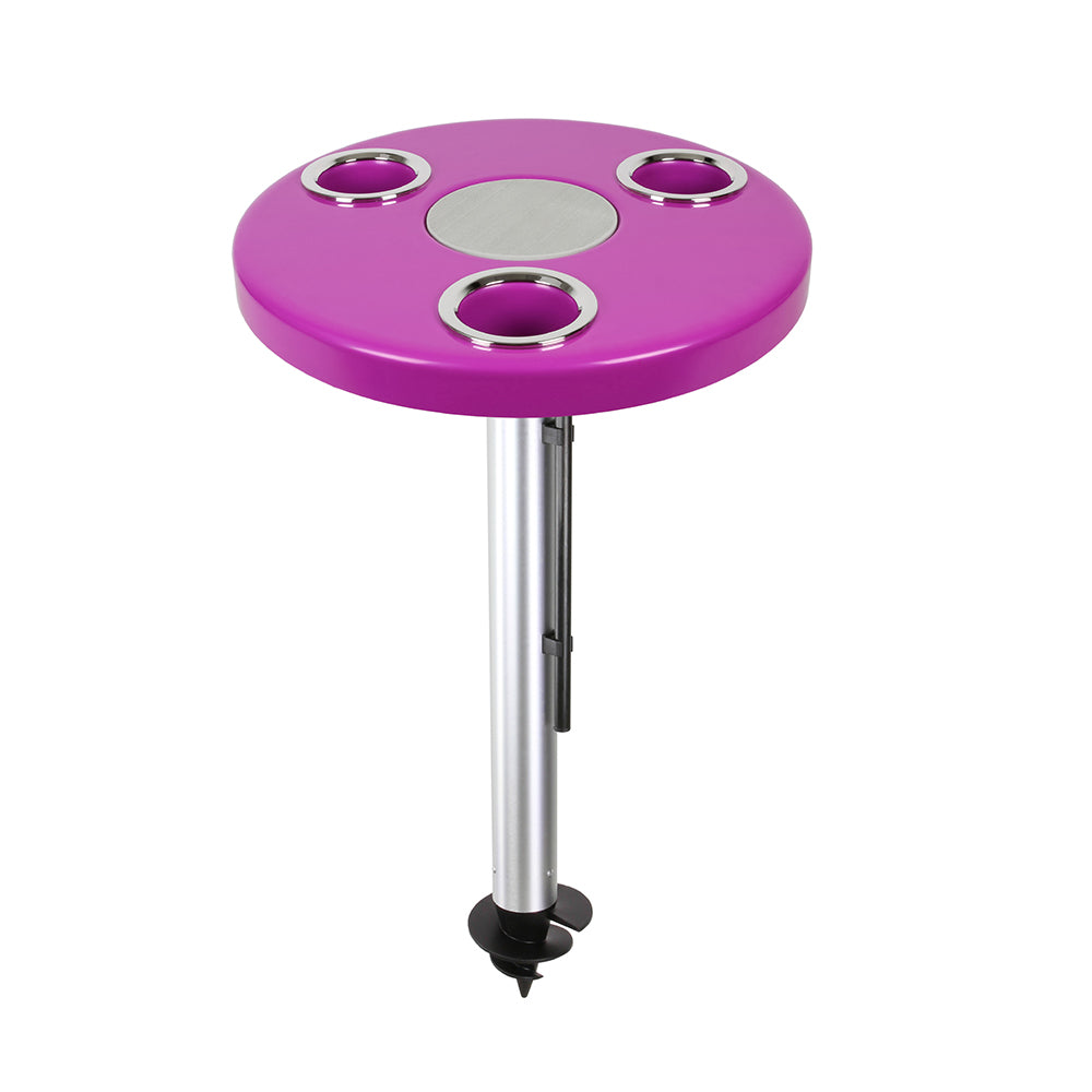 Magenta Pink Beach Table w/ Sand Bar Table Leg | ITC SHOP NOW