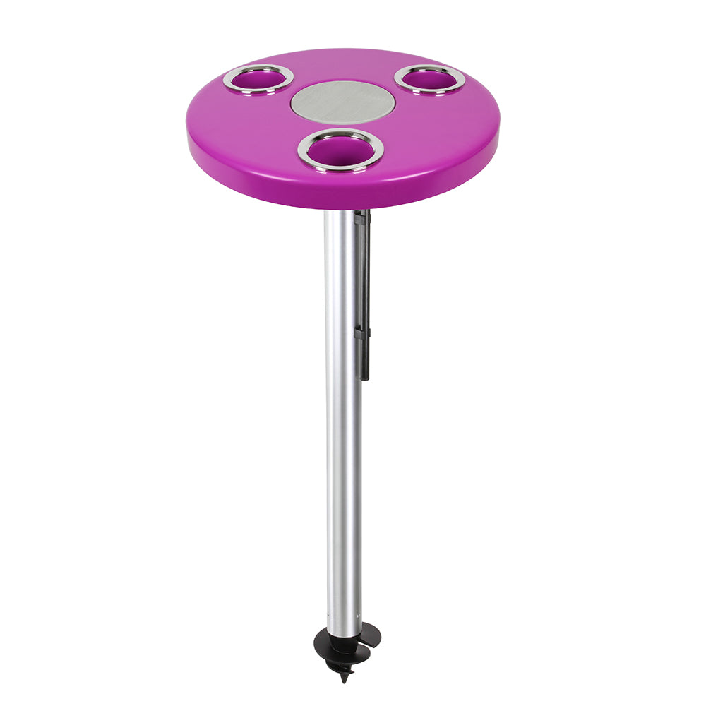 Magenta Pink Beach Table w/ Sand Bar Table Leg | ITC SHOP NOW