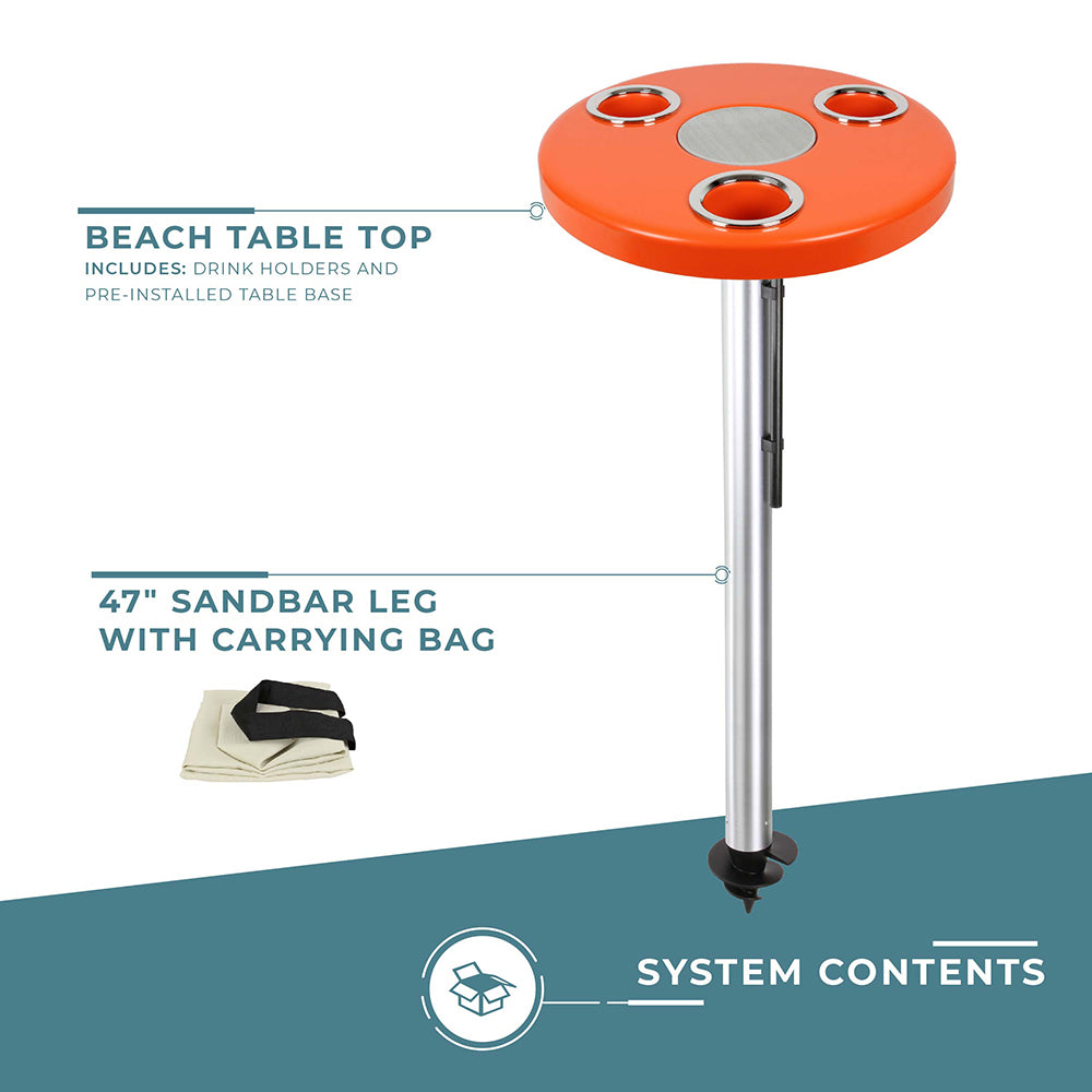 Beach Table w/ Sand Bar Table Leg