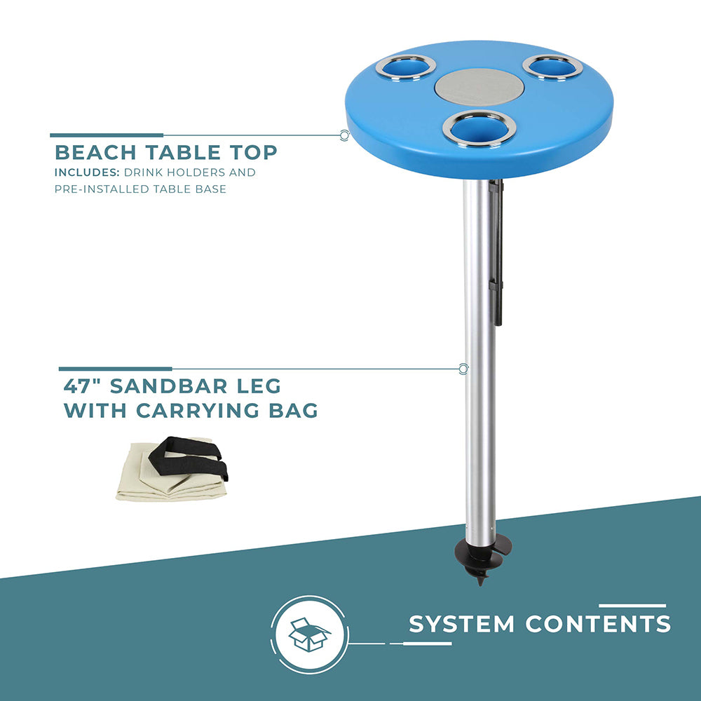 Beach Table w/ Sand Bar Table Leg