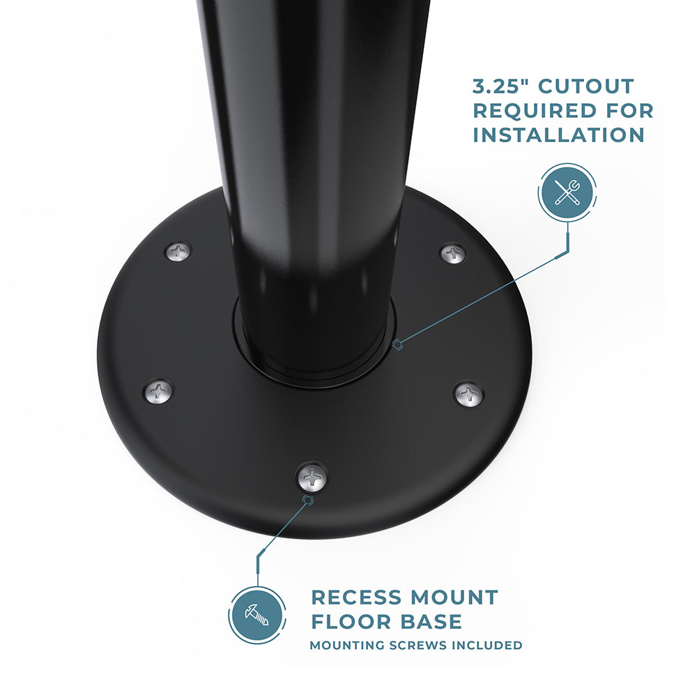 SurFit™ Table Leg Kit - Recessed Mount - Single Pack
