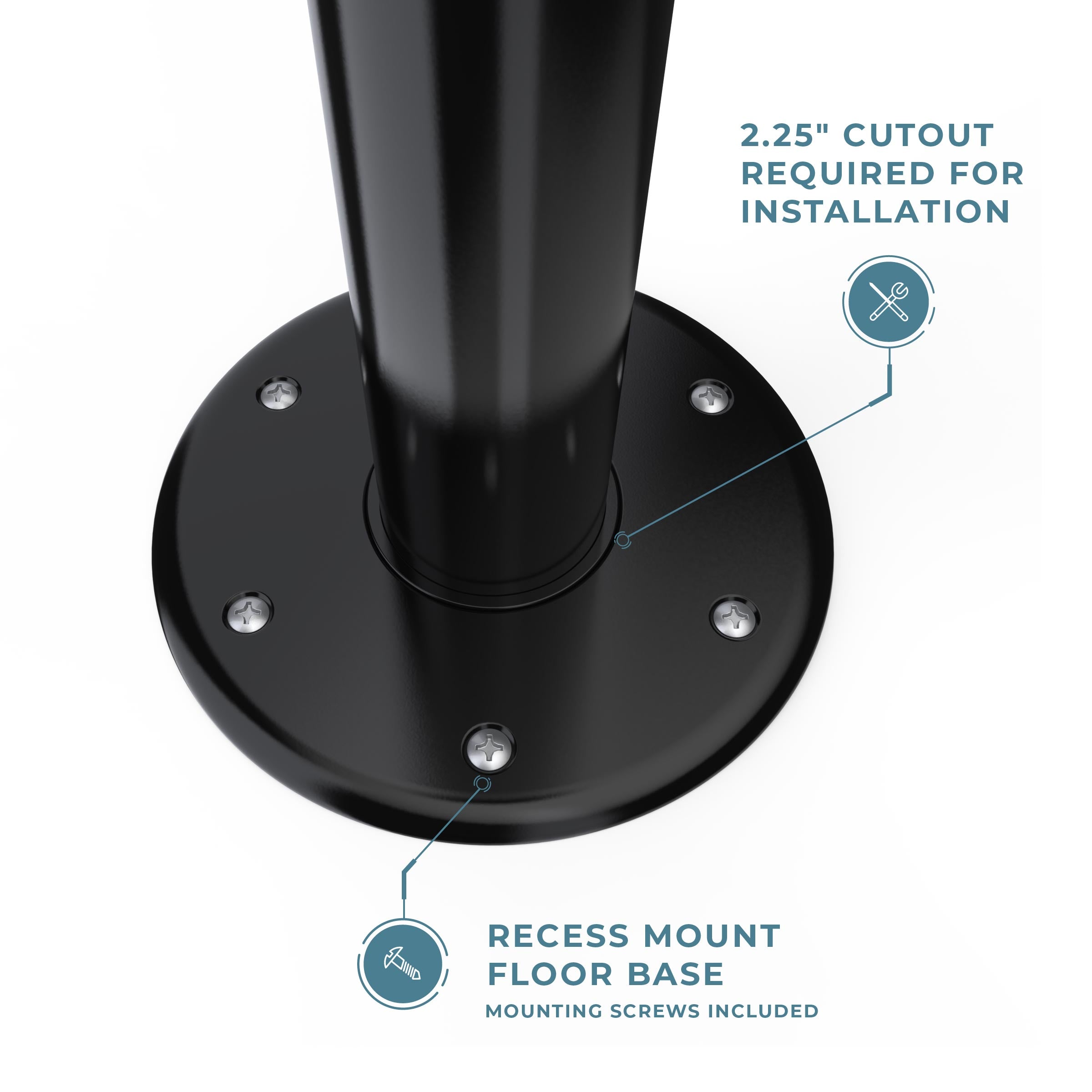 SurFit™ Table Leg Kit - Recessed Mount - Two Pack