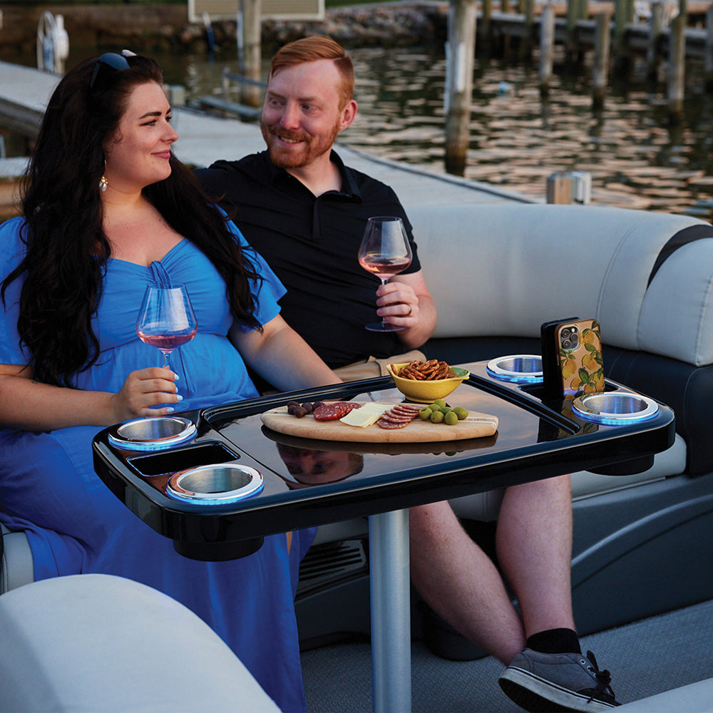 Battery Powered LED Lit Party Boat Table Systems w/ Center Foam Mat