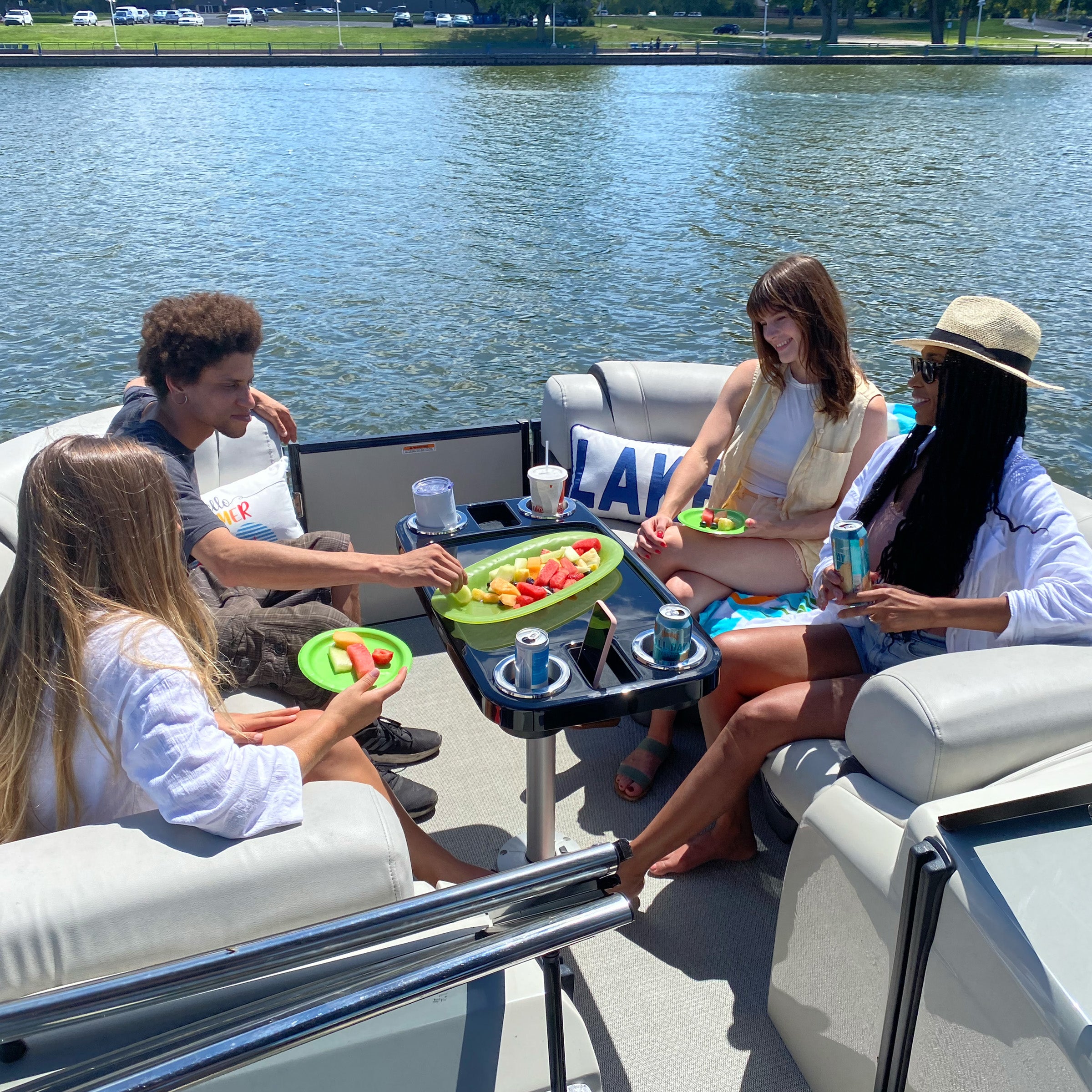 Non-lit Party Boat Table Systems w/ Center Foam Mat