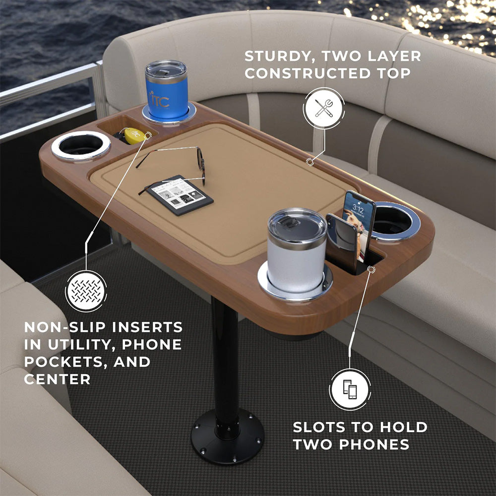 Non-lit Party Boat Table Systems w/ Center Foam Mat