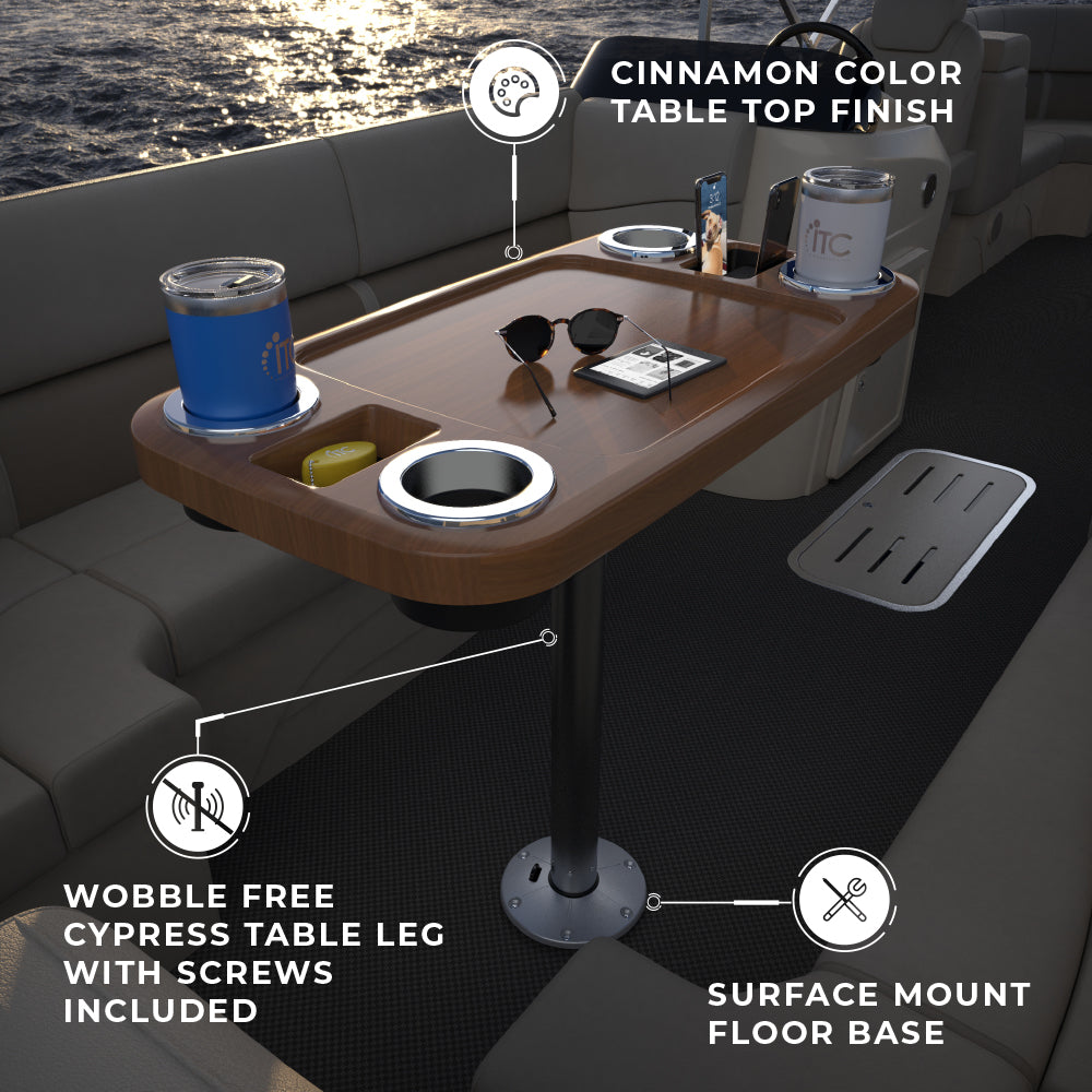 Non-lit Party Boat Table Systems
