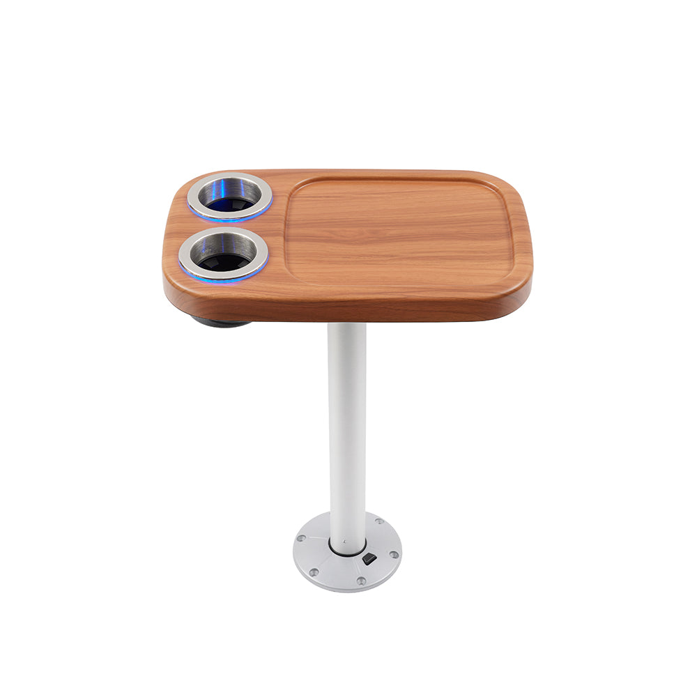 Battery Powered LED Lit Cocktail Boat Table