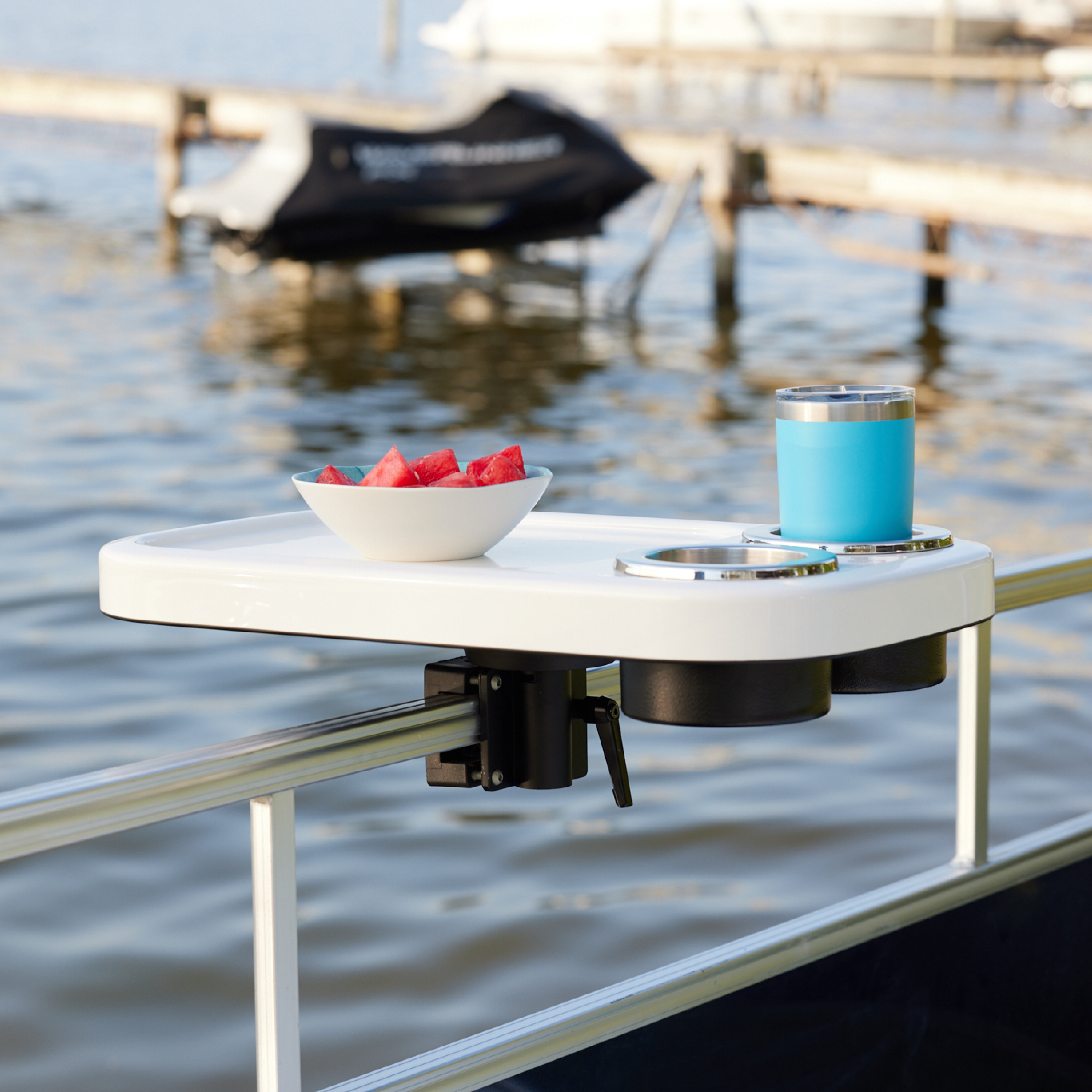 Non-Lit Cocktail Table and Fence Mount