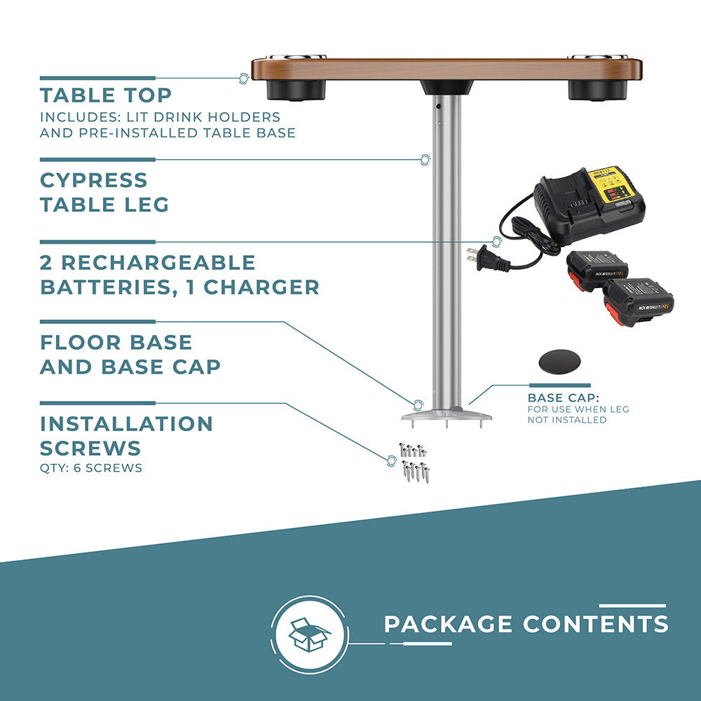 Battery Powered LED Lit Party Boat Table Systems