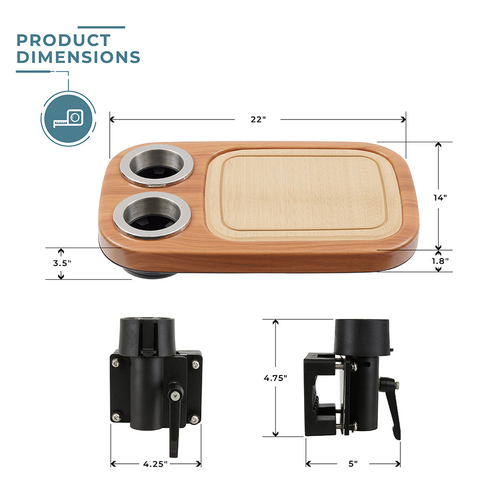 Non-Lit Cocktail Table and Fence Mount