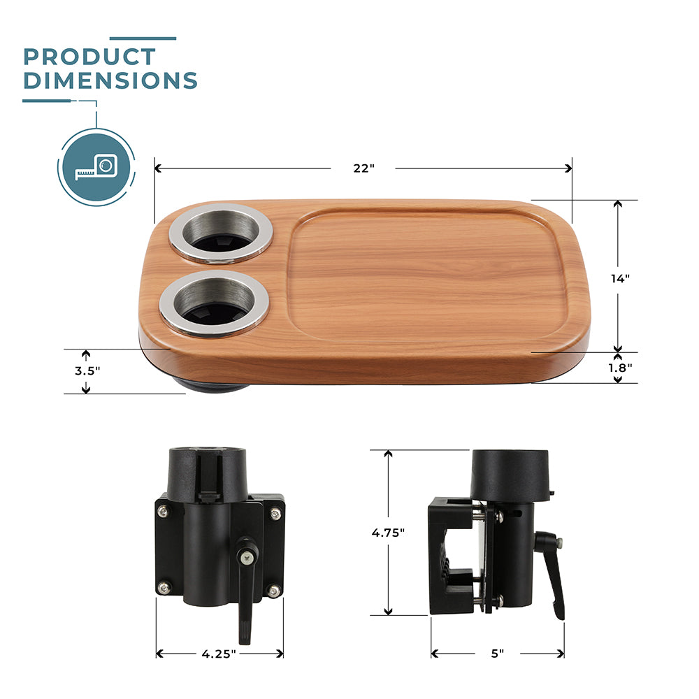 Non-Lit Cocktail Table and Fence Mount