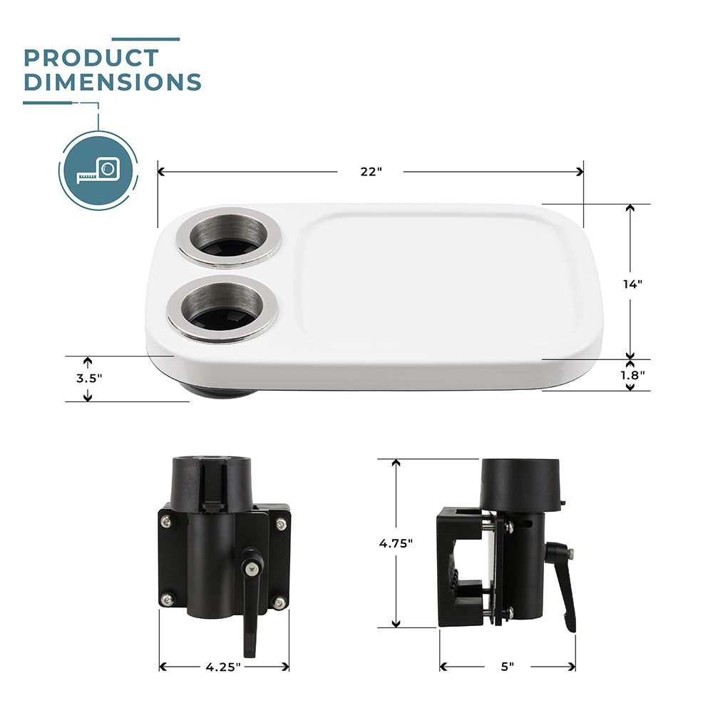 Non-Lit Cocktail Table and Fence Mount
