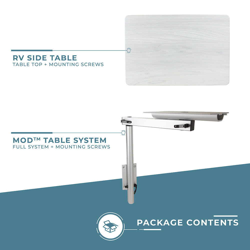RV Side Table with MOD Leg System