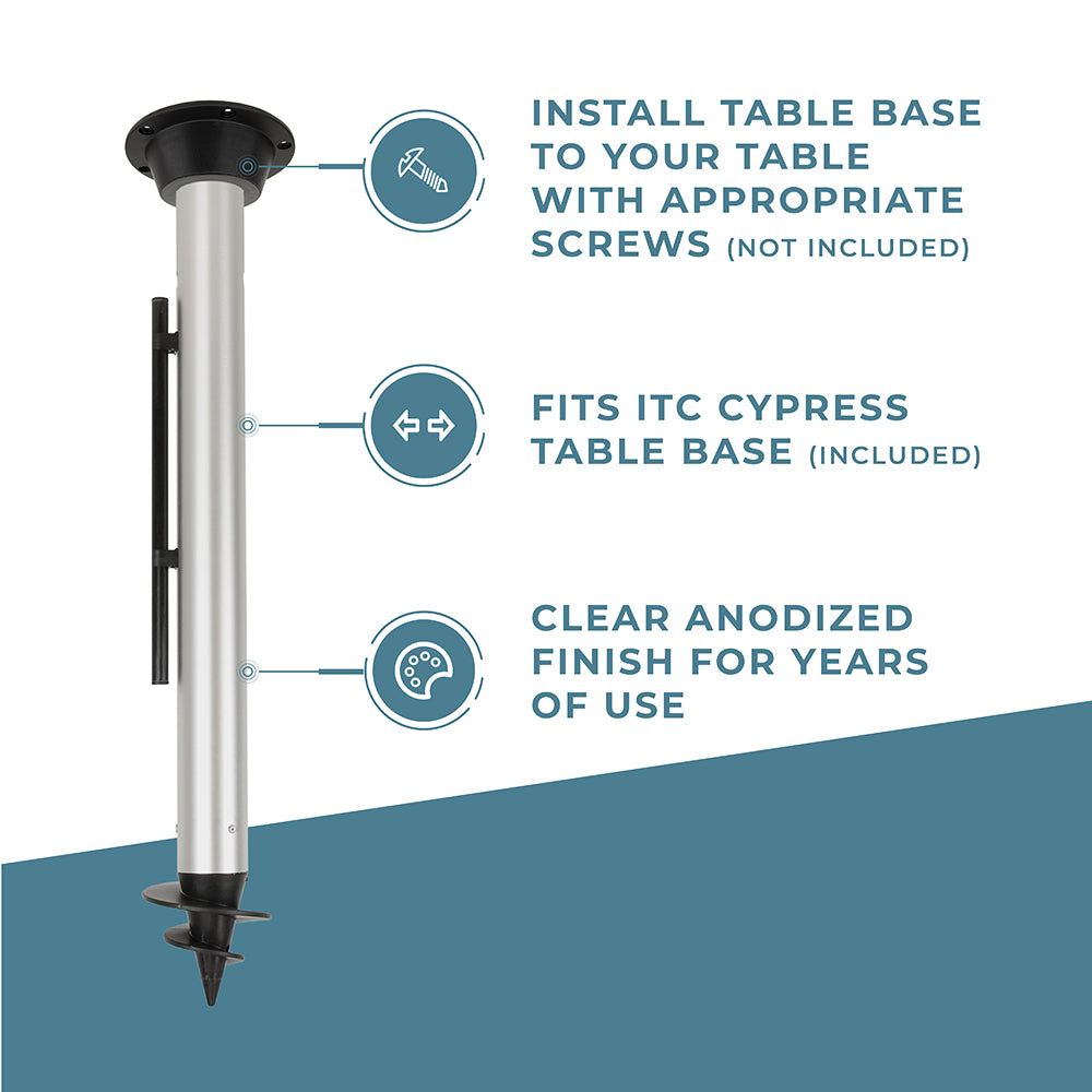 Sand Bar Table Leg with Augur