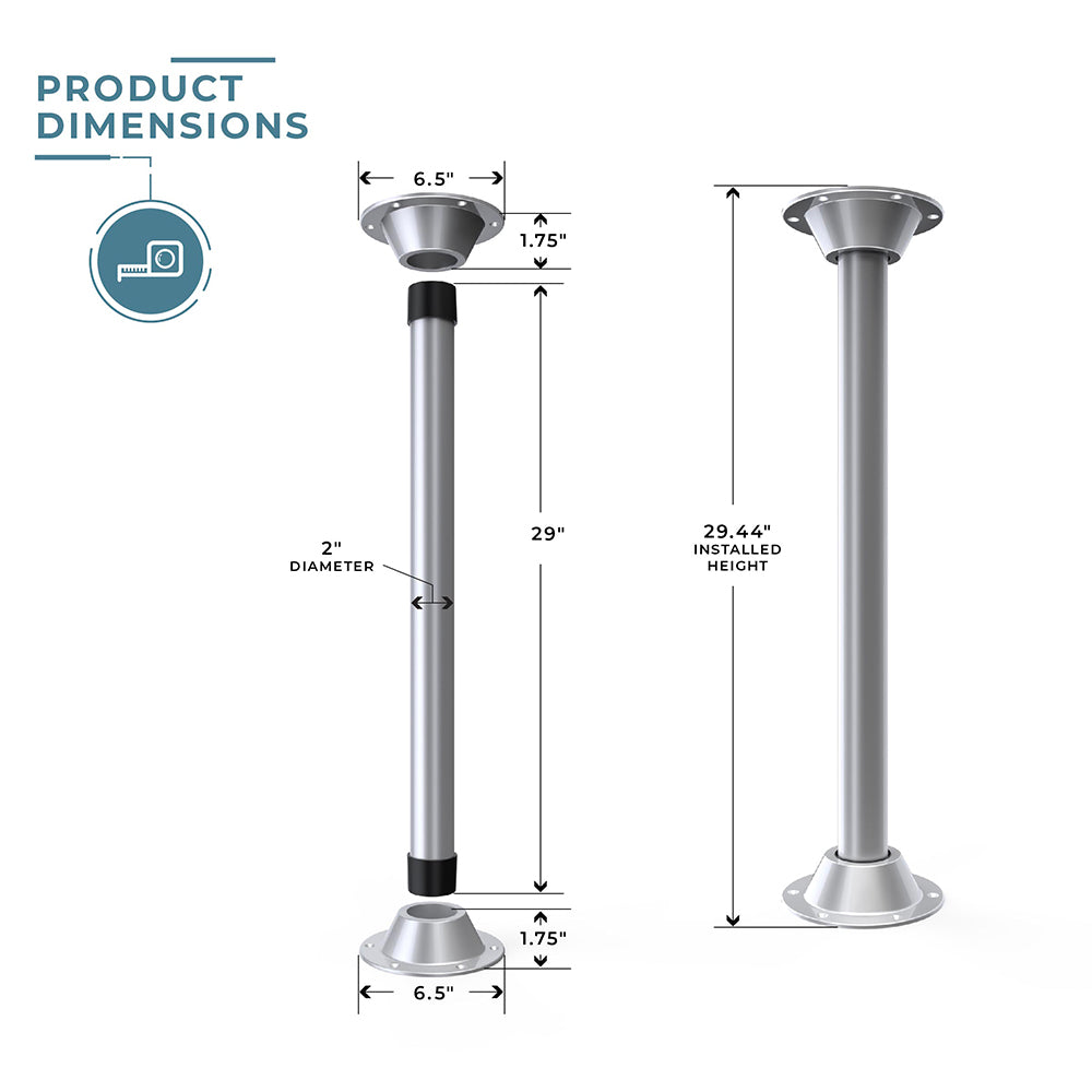 SurFit™ Table Leg Kit - Surface Mount - Single Pack
