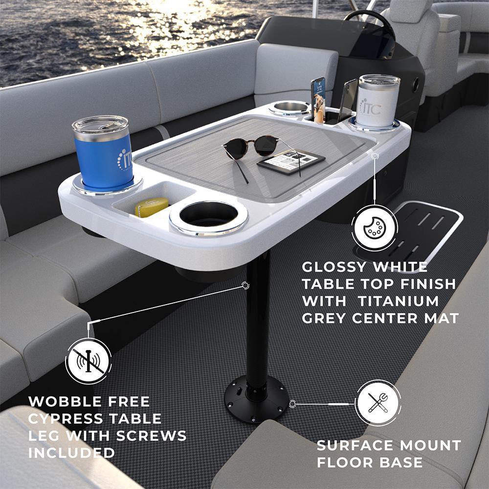 Non-lit Party Boat Table Systems w/ Center Foam Mat