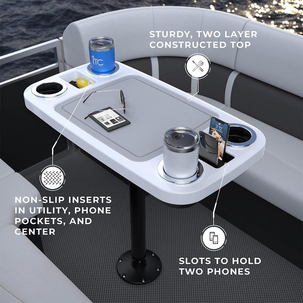 Non-lit Party Boat Table Systems w/ Center Foam Mat