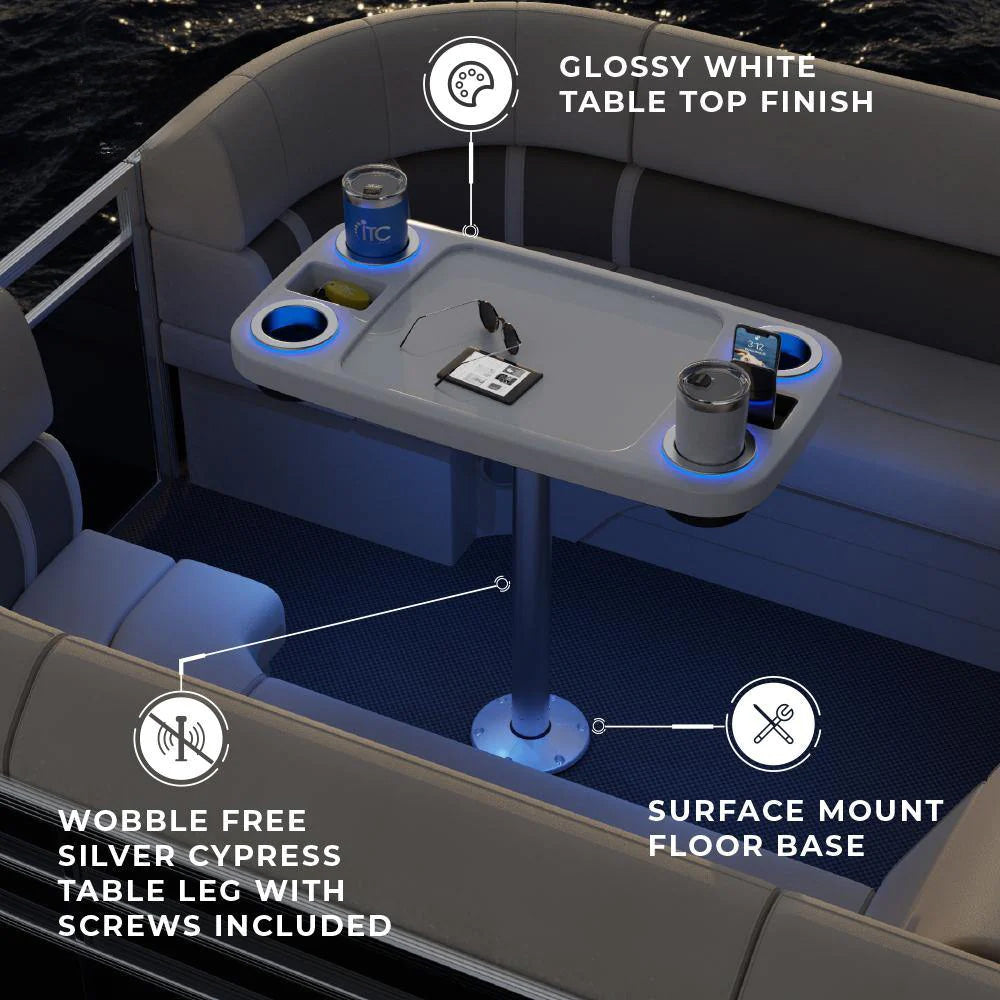 Battery Powered LED Lit Party Boat Table Systems