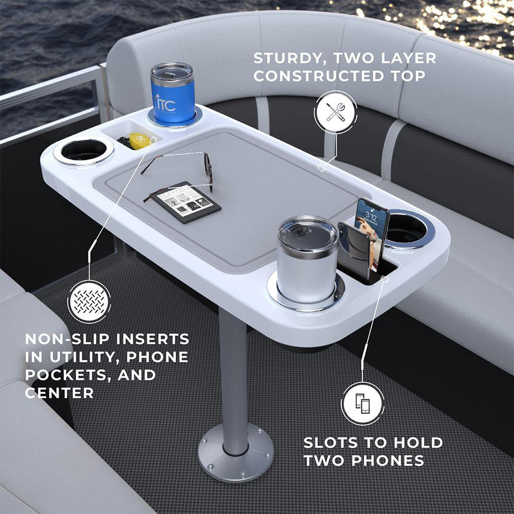 Non-lit Party Boat Table Systems w/ Center Foam Mat