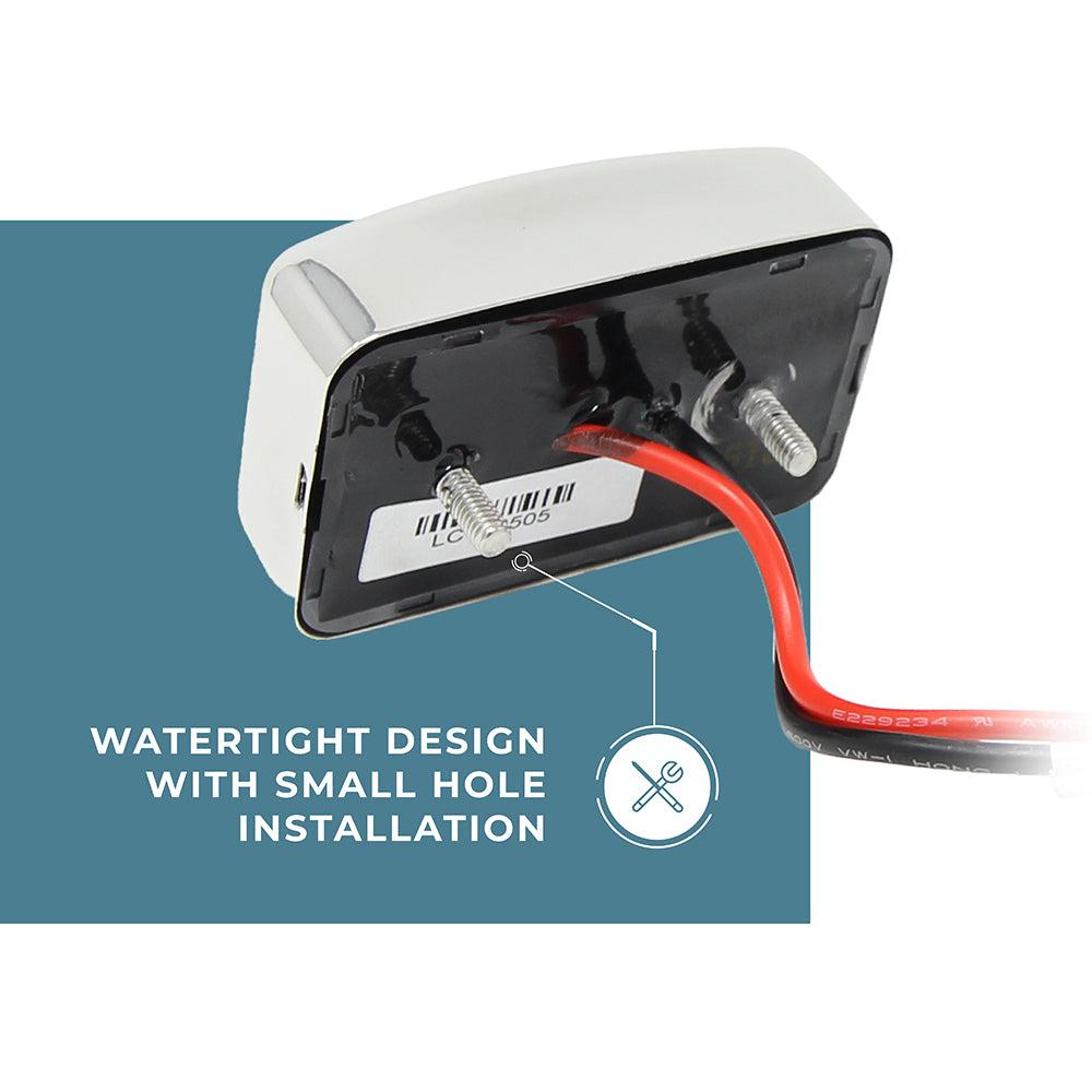 Marine Rectangular Docking Light - 69728SS-SR | ITC Shop Now