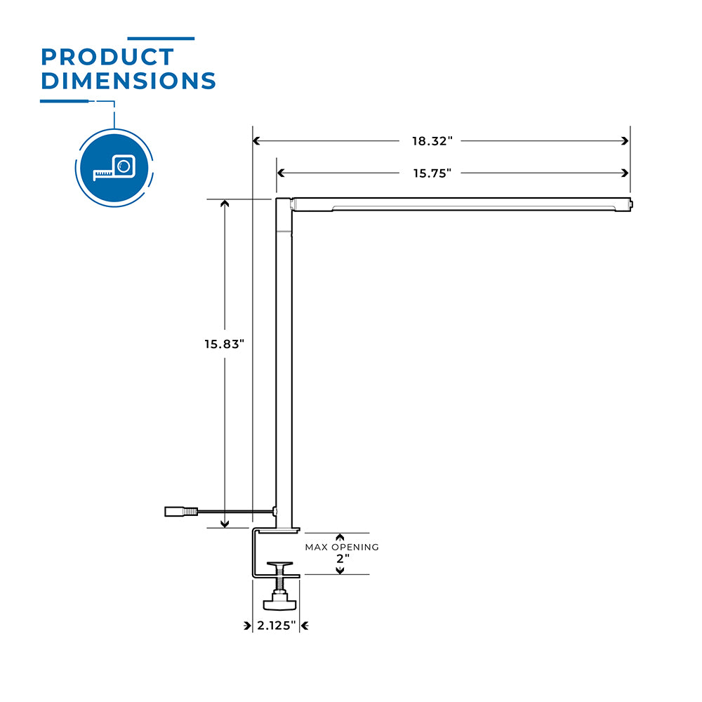 Rana Clamp-On Desk Lamp - 69D255-SR | ITC Shop Now