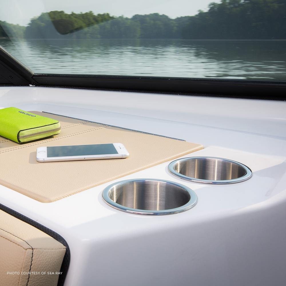 Flat Bottom Stainless Steel Drink Holder - Two Pack - ITC SHOP NOW