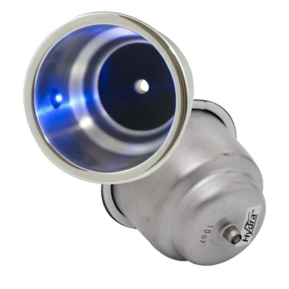 LED Lit Stepped Bottom Stainless Steel Drink Holder - Two Pack - ITC SHOP NOW