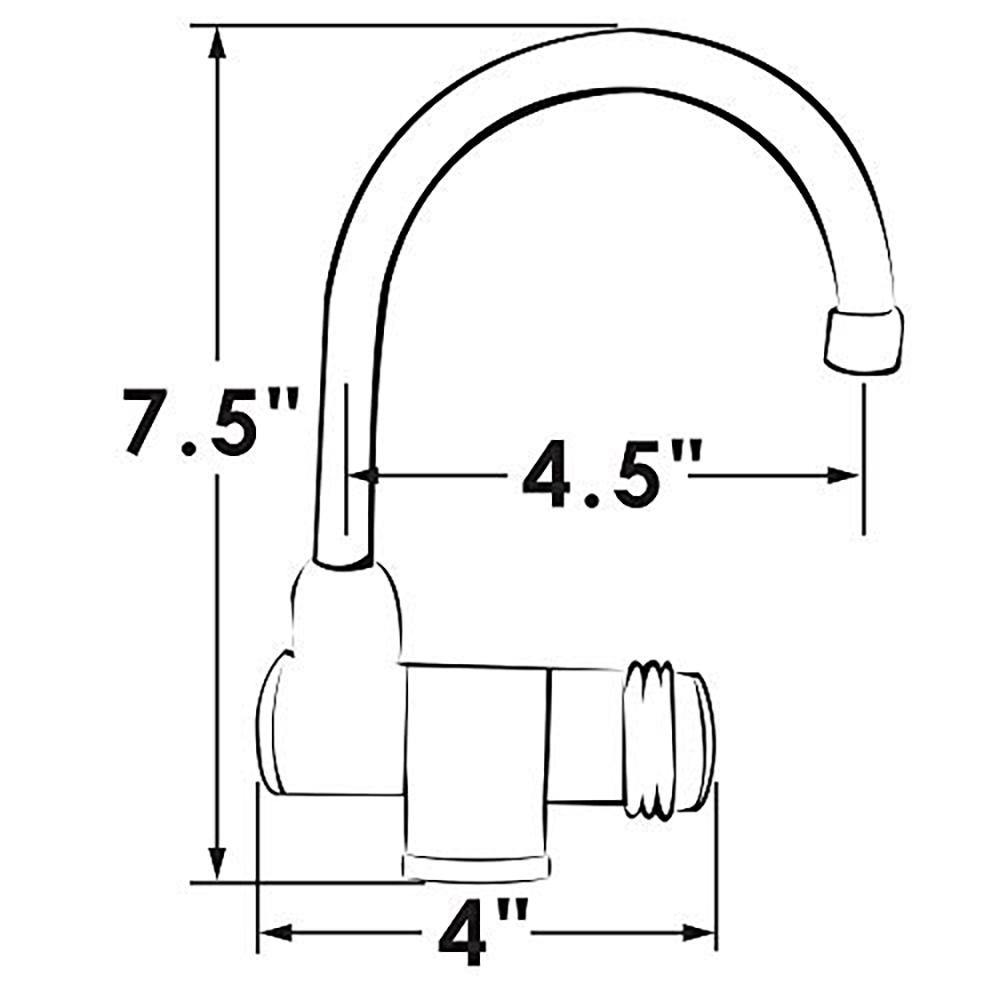 Boat & Marine Cockpit Fold Down Faucet - ITC SHOP NOW