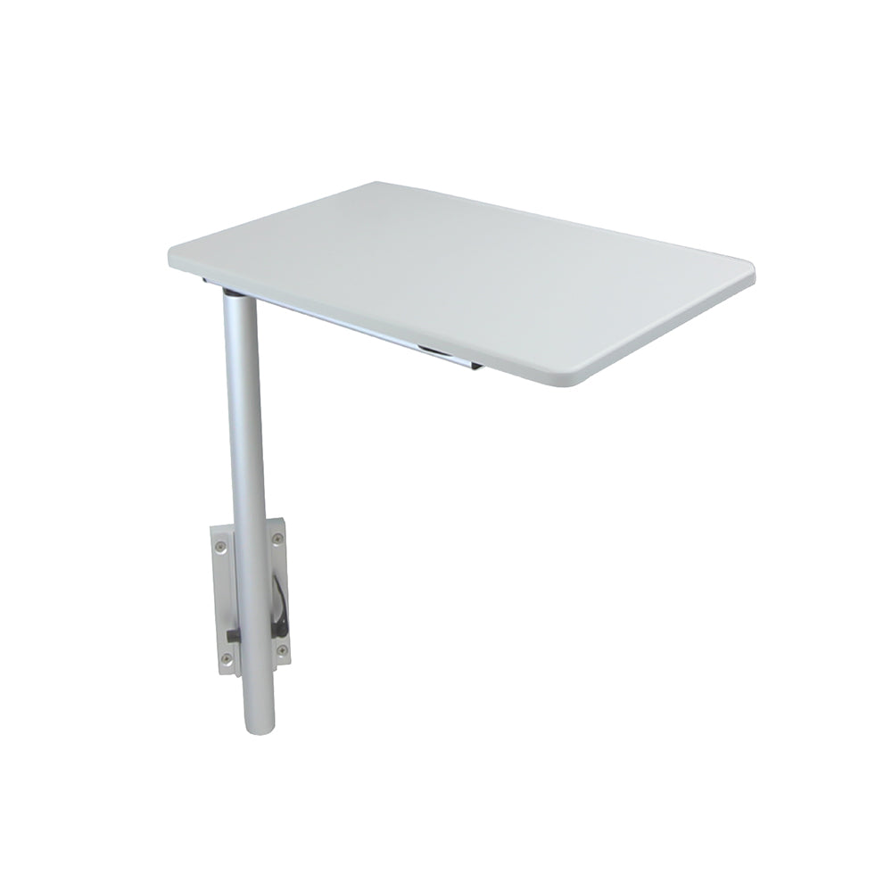 RV Side Table with MOD Leg System Gray Sideview | ITC Shop Now