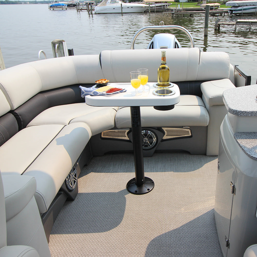 Glossy White - Unlit Cocktail Boat Table Systems | ITC SHOP NOW