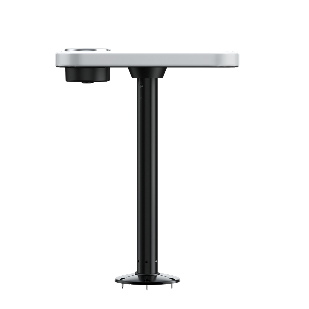 Glossy White - Unlit Cocktail Boat Table Systems w/ Center Foam Mat | ITC SHOP NOW