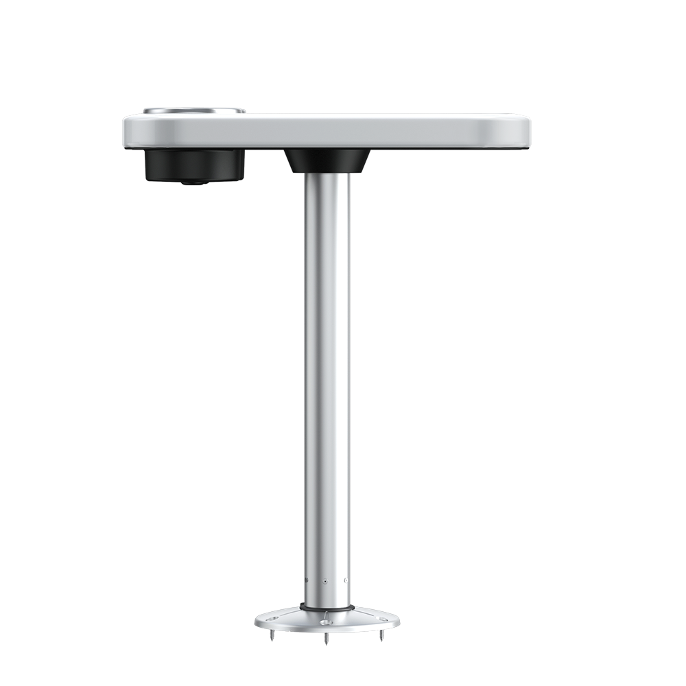 Glossy White - Unlit Cocktail Boat Table Systems w/ Center Foam Mat | ITC SHOP NOW