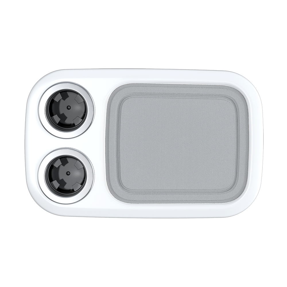 Glossy White - Unlit Cocktail Boat Table Systems w/ Center Foam Mat | ITC SHOP NOW