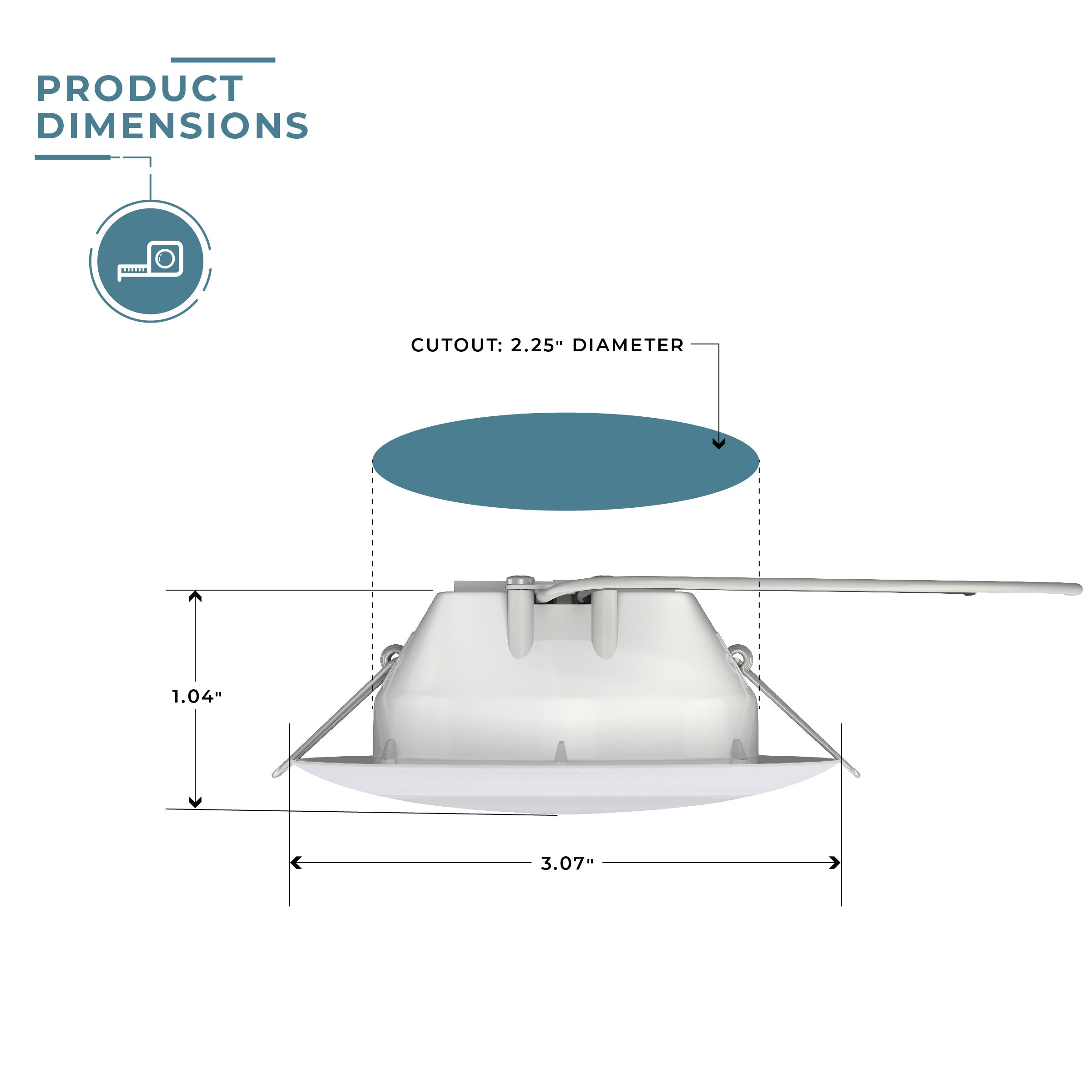 3″ Radiance™ LED Overhead Light - Glass Lens