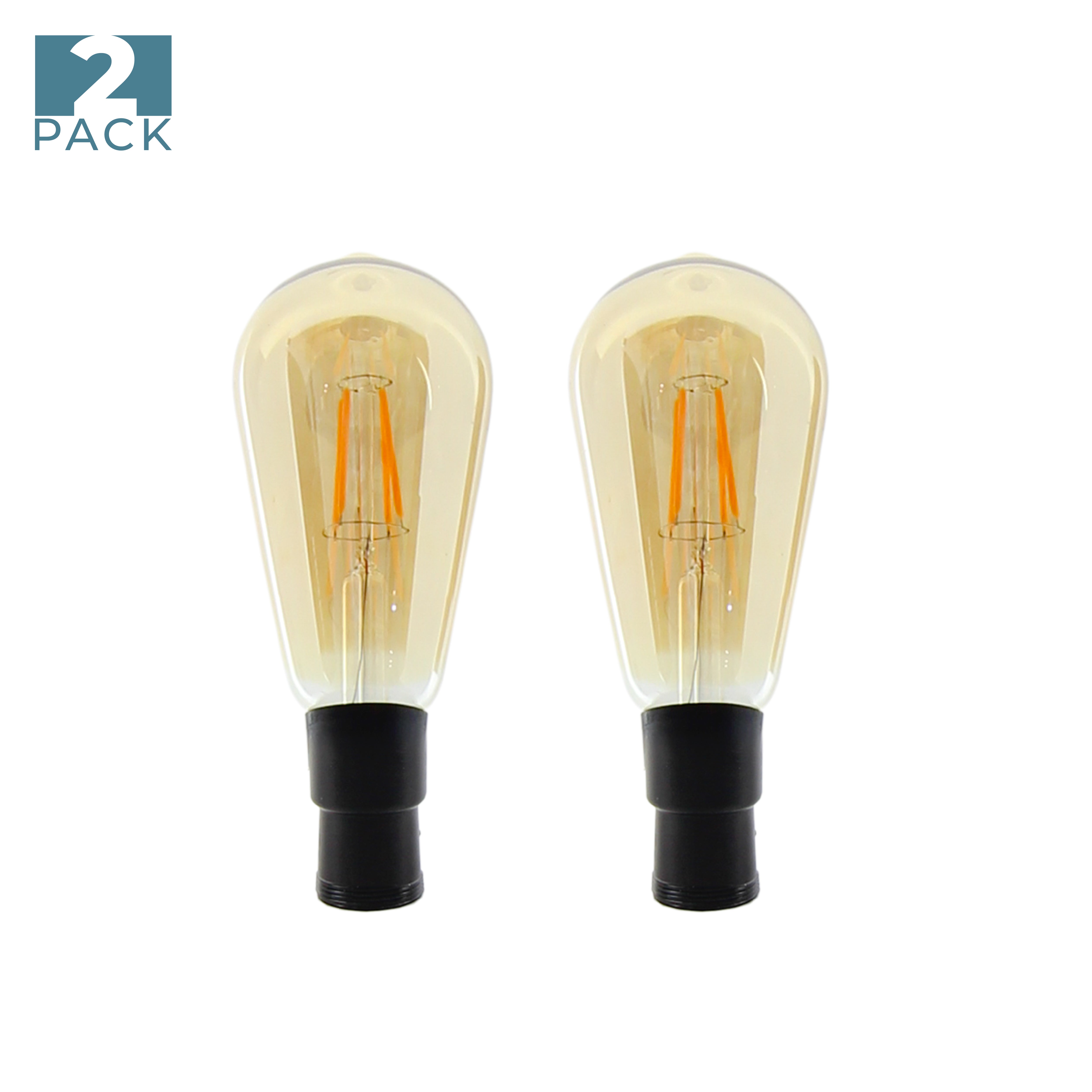 Replacement Pear Shaped Filament Bulb - Two Pack