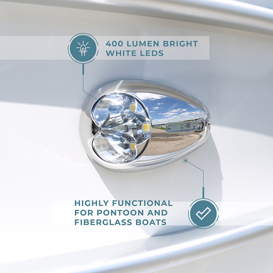 Entegra Rv Docking Light Surface Mount LED Docking Light - 69388E-SS-SR | ITC Shop Now
