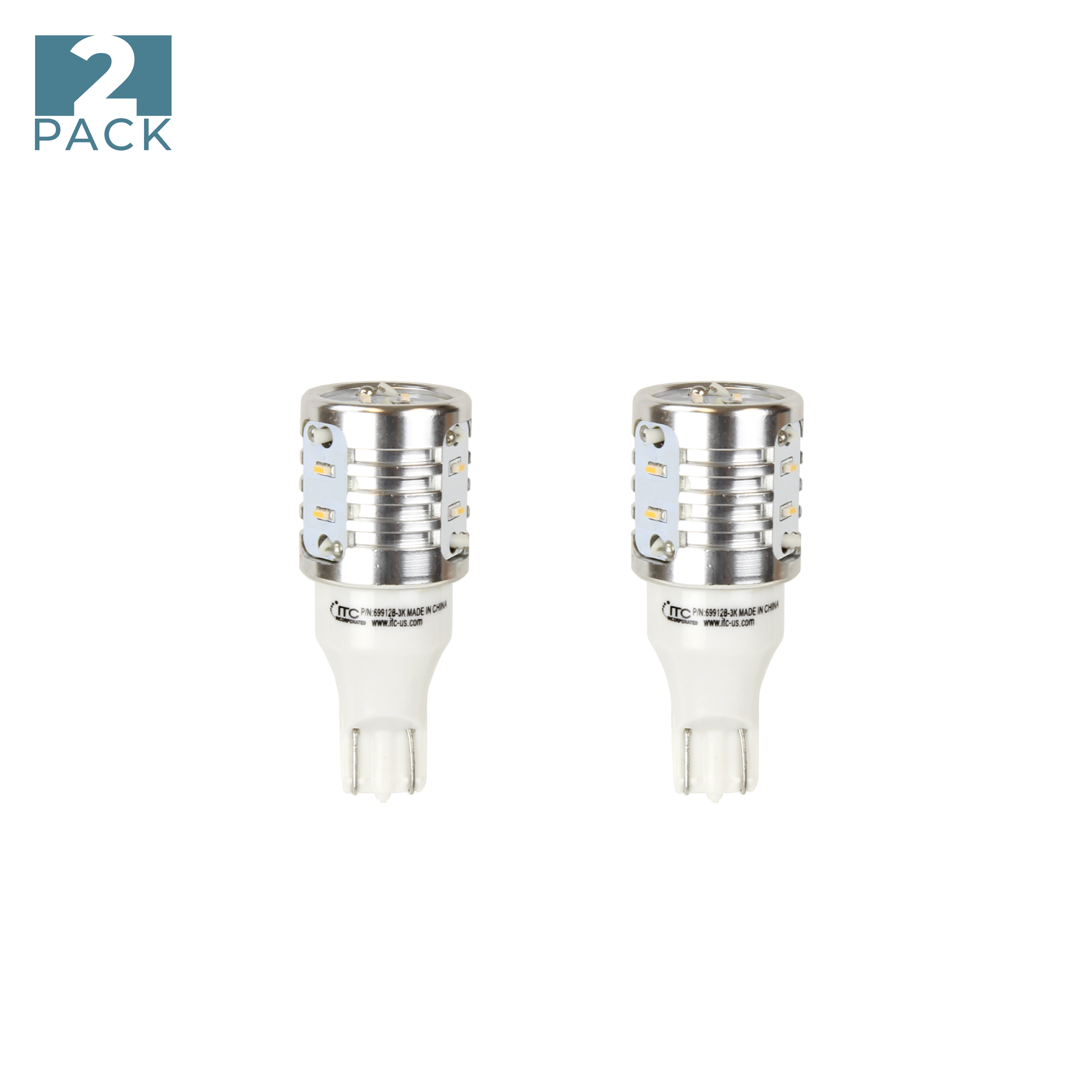 Replacement Wedge Base 1.5W Bulb - Two Pack