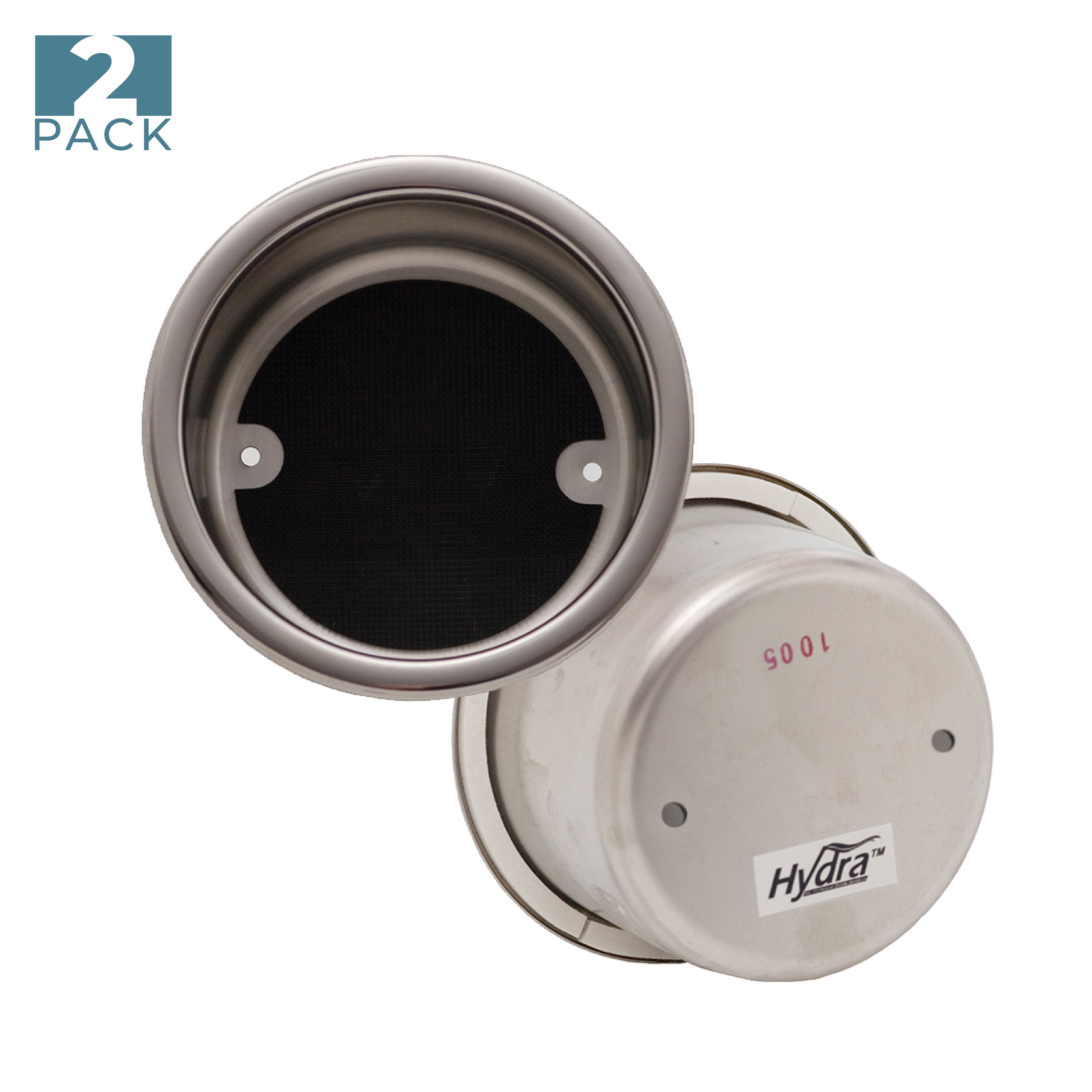 Flat Bottom Stainless Steel Drink Holder - Two Pack